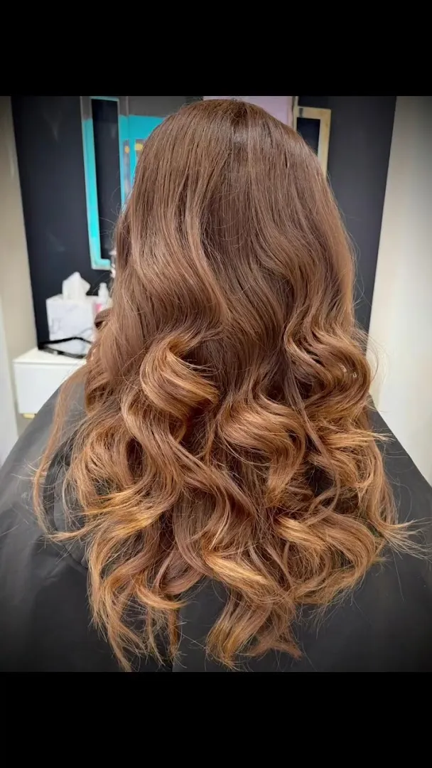 Soft caramel waves at AFSOO Beauty, Leeds