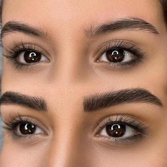Softly defined, natural-looking brows at AFSOO Beauty