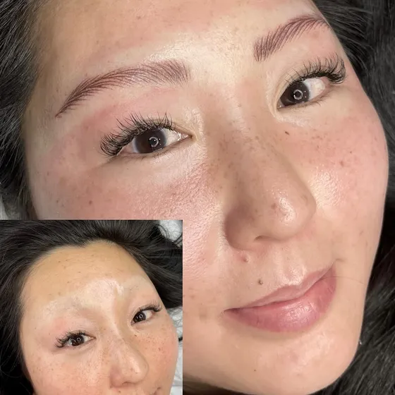 Natural, semi-permanent brow enhancement